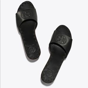 Tory Burch Patty Heeled Wedge Slide Sandal